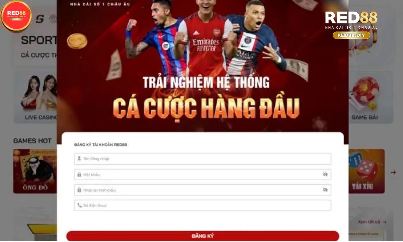Hướng dẫn đăng ký RED88